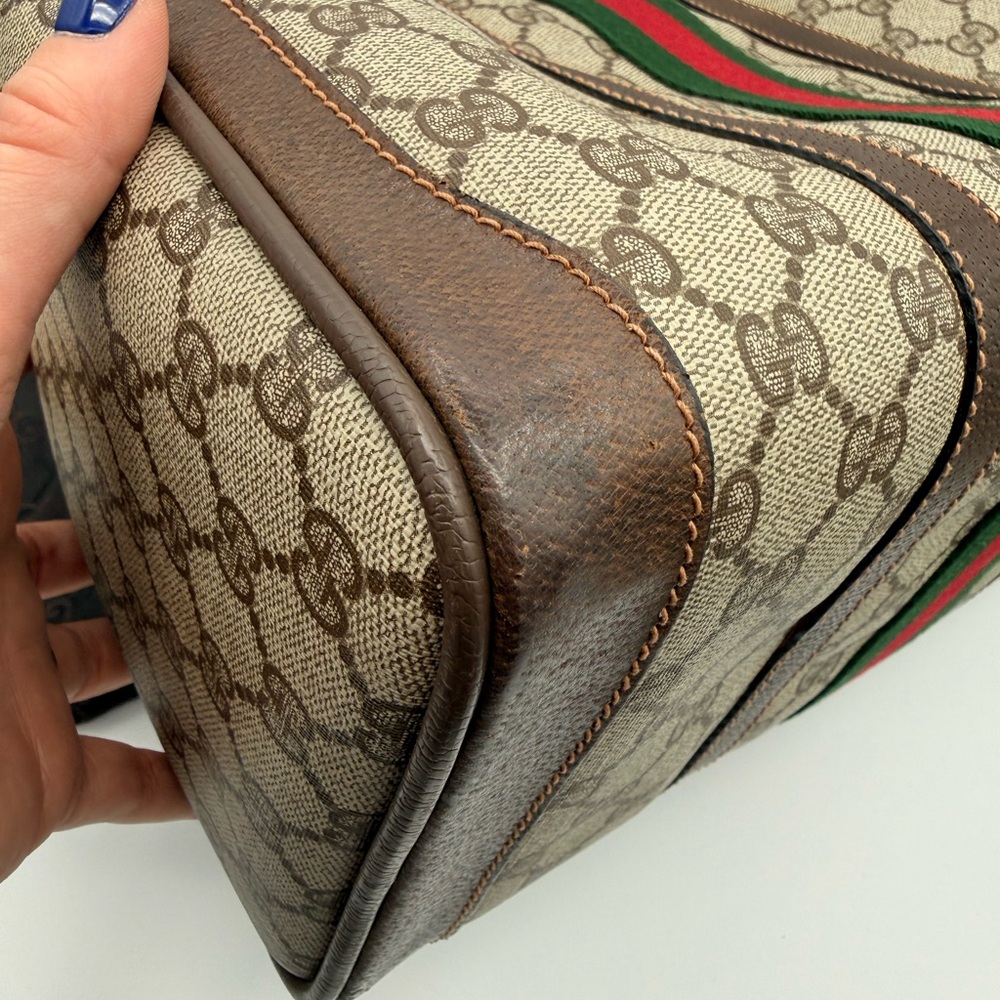 Gucci Boston Bag with Sherry Line - Picture 14 of 15